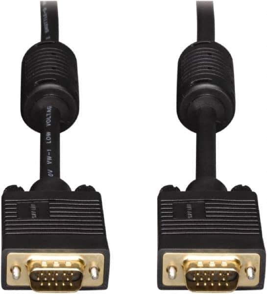 Tripp-Lite - 15' Long, HD15/HD15 Computer Cable - Black, Male x Male - Apex Tool & Supply