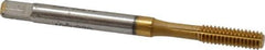 Accupro - #8-32 UNC H5 Thread Limit Bottoming Thread Forming Tap - Powdered Metal High Speed Steel, TiN Finish, 2-1/8" OAL - Apex Tool & Supply