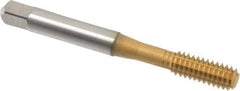 Accupro - 1/4-20 UNC H5 Thread Limit Bottoming Thread Forming Tap - Powdered Metal High Speed Steel, TiN Finish, 2-1/2" OAL - Exact Industrial Supply
