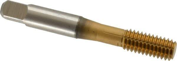 Accupro - 3/8-16 UNC H5 Thread Limit Bottoming Thread Forming Tap - Powdered Metal High Speed Steel, TiN Finish, 2-15/16" OAL - Apex Tool & Supply