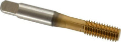 Accupro - 3/8-16 UNC H5 Thread Limit Bottoming Thread Forming Tap - Powdered Metal High Speed Steel, TiN Finish, 2-15/16" OAL - Apex Tool & Supply