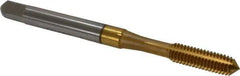 Accupro - #10-32 UNF H5 Thread Limit Plug Thread Forming Tap - Powdered Metal High Speed Steel, TiN Finish, 2-3/8" OAL - Apex Tool & Supply