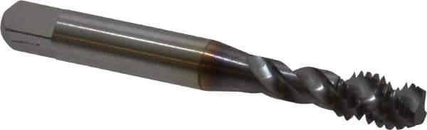 Accupro - 5/16-18 UNC 3 Flute 3B Modified Bottoming Spiral Flute Tap - Powdered Metal, TiCN Finish, 2-23/32" OAL, Right Hand Flute, Right Hand Thread, H3 - Apex Tool & Supply