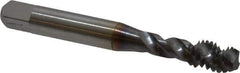 Accupro - 5/16-18 UNC 3 Flute 3B Modified Bottoming Spiral Flute Tap - Powdered Metal, TiCN Finish, 2-23/32" OAL, Right Hand Flute, Right Hand Thread, H3 - Apex Tool & Supply
