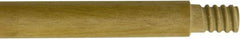 O-Cedar - 60 x 1" Wood Squeegee Handle - Threaded Connection, Tan - Apex Tool & Supply