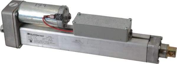 Duff-Norton - 8" Stroke Len, 25% Duty Cycle, 12 Volt, Linear Electromechanical Actuator with Limit Switch - DC Input, 0.5" per Second, 100 Lb Capacity - Apex Tool & Supply