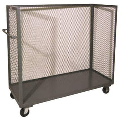 Durham - 2,000 Lb Capacity, 3-Sided Steel Truck - 48-1/2" Wide x 56-7/16" High - Apex Tool & Supply