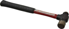 Proto - 3/4 Lb Head Ball Pein Hammer - Fiberglass Handle, 1-1/4" Face Diam, 12-1/16" OAL, Fiberglass with Cushion Grip - Apex Tool & Supply