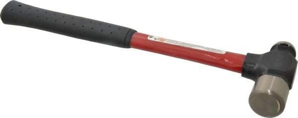 Proto - 1-1/2 Lb Head Ball Pein Hammer - Fiberglass Handle, 1-1/4" Face Diam, 14-3/16" OAL, Fiberglass with Cushion Grip - Apex Tool & Supply