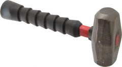 Proto - 3 Lb Head, 10" Long Drilling Hammer - 1-1/4" Face Diam, 4-25/64" Long Head, Fiberglass Handle - Apex Tool & Supply