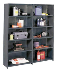 Value Collection - 8 Shelf, 750 Lb. Capacity, Closed Shelving Add-On Unit - 36 Inch Wide x 24 Inch Deep x 85 Inch High, Gray - Apex Tool & Supply