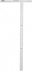 Johnson Level & Tool - 48" Blade Length x 1-1/2" Blade Width, 22" Base Length x 2" Base Width Aluminum Square - 0.008" Accuracy - Apex Tool & Supply