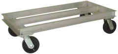 Value Collection - 2,000 Lb Capacity Aluminum Welded Aluminum Dolly - 36" Long x 21" Wide x 11" High, 6" Wheels - Apex Tool & Supply