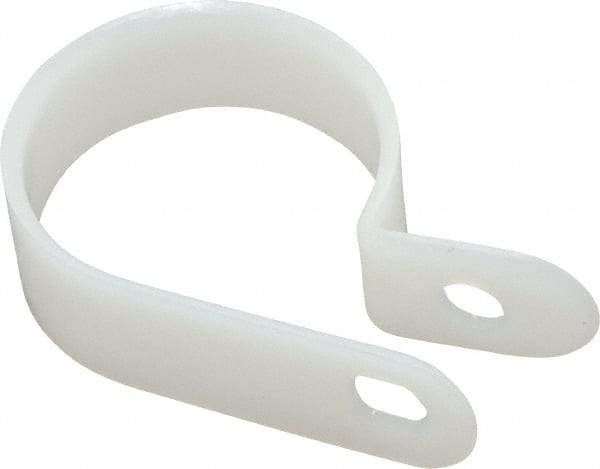 Value Collection - 27.28mm Bundle Diam, 0.181" Hole, Nylon Clamp - White - Apex Tool & Supply