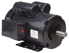 US Motors - 3/4 hp, TEFC Enclosure, No Thermal Protection, 1,140 RPM, 115/208-230 Volt, 60 Hz, Single Phase Capacitor Start-Cap Run Motor - Size 56H Frame, Rigid Base Mount, 1 Speed, Ball Bearings, 10.05 Full Load Amps, B Class Insulation, Reversible - Apex Tool & Supply