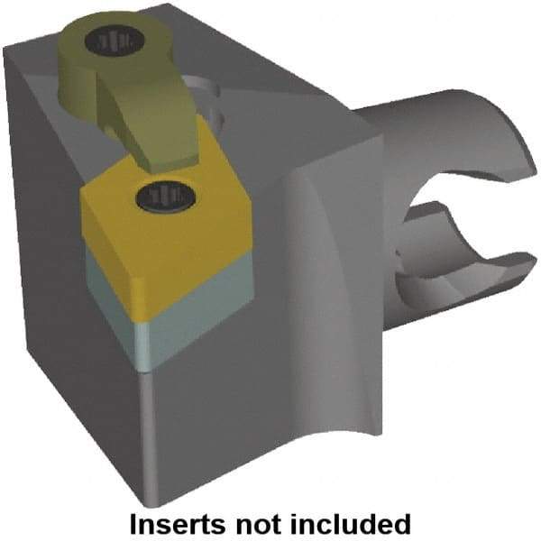 Kennametal - Left Hand Cut, Size KM25, DN.. Insert Compatiblity, Modular Turning & Profiling Cutting Unit Head - 22mm Ctr to Cutting Edge, 30mm Head Length, Series KM Mini - Apex Tool & Supply