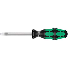 Wera - 8mm Standard Hex Driver - 100mm Blade Length, Ergonomic Cushion Grip Handle, 212mm OAL - Apex Tool & Supply
