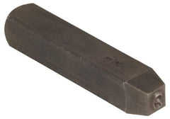 Made in USA - 3/16" Character Size, 9 Character, Heavy Duty Individual Steel Stamp - Steel, Number - Apex Tool & Supply