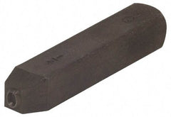 Made in USA - 3/16" Character Size, Q Character, Heavy Duty Individual Steel Stamp - Steel, Letter - Apex Tool & Supply