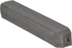 Made in USA - 1/8" Character Size, U Character, Heavy Duty Individual Steel Stamp - Steel, Letter - Apex Tool & Supply