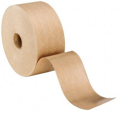 Intertape - 2-3/4" x 150 Yd Natural (Color) Water Activated Adhesive Sealing Tape - Paper Backing, 6.6 mil Thick, Series KRM450 - Apex Tool & Supply