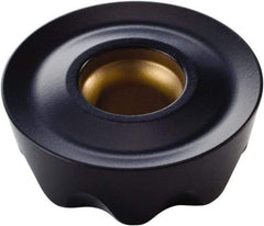 Kennametal - RPET1605M0 Grade KCPK30 Carbide Milling Insert - TiN/TiCN/Al2O3 Finish, 7/32" Thick, 16mm Inscribed Circle - Apex Tool & Supply