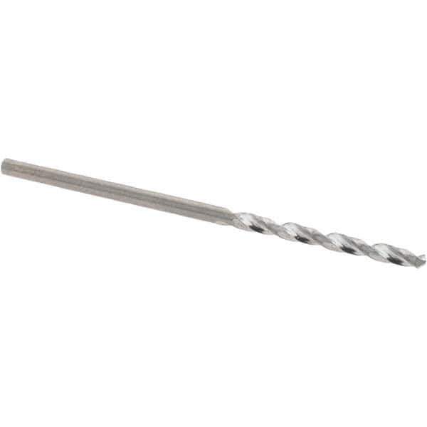 Guhring - 1.8mm 118° Solid Carbide Jobber Drill - Bright Finish, Right Hand Cut, Spiral Flute, Straight Shank, 46mm OAL, Faceted Point - Apex Tool & Supply