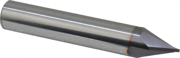 Niagara Cutter - 1/2" Diam 2 Flute Single End Solid Carbide Chamfer Mill - Apex Tool & Supply