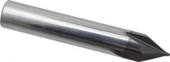 Niagara Cutter - 1/2" Diam 4 Flute Single End Solid Carbide Chamfer Mill - Apex Tool & Supply
