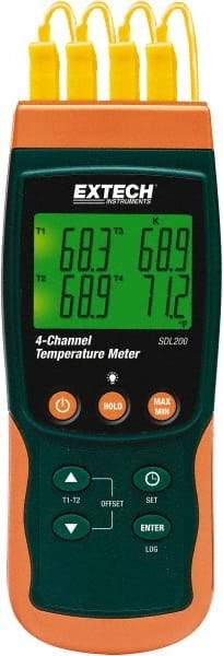 Extech - -58 to 2372°F, Temp Recorder - Apex Tool & Supply