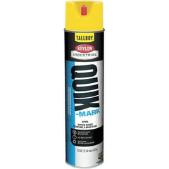 Krylon - 25 fl oz Yellow Marking Paint - 35 to 71 Sq Ft Coverage, Water-Based Formula - Apex Tool & Supply