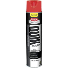 Krylon - 25 fl oz Red Marking Paint - 35 to 71 Sq Ft Coverage, Solvent-Based Formula - Apex Tool & Supply