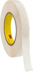3M - 36 Yd Rubber Adhesive Double Sided Tape - 9 mil Thick, Polyethylene Film Liner - Apex Tool & Supply