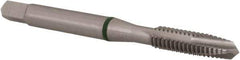 Accupro - #12-24, 3 Flute, Bright Finish, Vanadium High Speed Steel Spiral Point Tap - Plug Chamfer, Right Hand Thread, 2-3/8" OAL, 17mm Thread Length, 5.588mm Shank Diam, 2B Class of Fit - Exact Industrial Supply