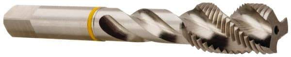 Accupro - M12x1.50 3 Flute Modified Bottoming Spiral Flute Tap - Vanadium High Speed Steel, Bright Finish, 86mm OAL, Right Hand Flute, Right Hand Thread, D6 - Apex Tool & Supply