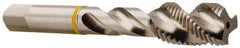 Accupro - #4-40 2 Flute 2B Modified Bottoming Spiral Flute Tap - Vanadium High Speed Steel, Bright Finish, 1-7/8" OAL, Right Hand Flute, Right Hand Thread - Apex Tool & Supply