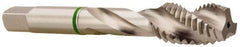 Accupro - #4-40 2 Flute 2B/3B Modified Bottoming Spiral Flute Tap - Vanadium High Speed Steel, Bright Finish, 1-7/8" OAL, Right Hand Flute, Right Hand Thread, H2 - Apex Tool & Supply