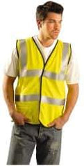 OccuNomix - Size XL Flame Resistant/Retardant Yellow Solid General Purpose Vest - 44 to 46" Chest, ANSI 107-2015, ASTM F1506, ATPV=5.1 cal/Sq cm, NFPA 70E/HRC=1, Hook & Loop Closure, 1 Pocket, Modacrylic/Aramid Blend - Apex Tool & Supply