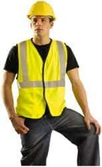 OccuNomix - Size M Flame Resistant/Retardant Yellow Solid General Purpose Vest - 36 to 38" Chest, ANSI 107-2015, ASTM F1506, ATPV=5.4 cal/Sq cm, NFPA 70E/HRC=1, Hook & Loop Closure, 1 Pocket, Modacrylic/Aramid Blend - Apex Tool & Supply
