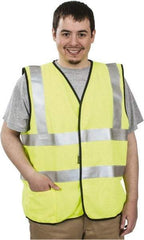 OccuNomix - Size 2XL Flame Resistant/Retardant Yellow Solid General Purpose Vest - 48 to 50" Chest, ANSI 107-2015, ASTM F1506, ATPV=5.4 cal/Sq cm, NFPA 70E/HRC=1, Hook & Loop Closure, 1 Pocket, Modacrylic/Aramid Blend - Apex Tool & Supply