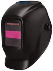 PRO-SAFE - 3.82" Window Width x 1.38" Window Height, 10 Shade Auto-Darkening Lens, Fixed Front Welding Helmet - Black Nylon Clear Lens - Apex Tool & Supply