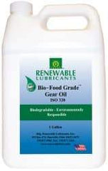 Renewable Lubricants - 1 Gal Bottle, Mineral Gear Oil - 24°F to 518°F, 252 St Viscosity at 40°C, 34 St Viscosity at 100°C, ISO 320 - Apex Tool & Supply