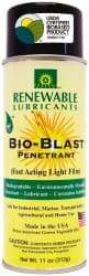 Renewable Lubricants - 11 oz Aerosol Thin Oily Film Penetrant/Lubricant - Light Golden, -22°F to 208°F - Apex Tool & Supply