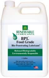 Renewable Lubricants - 1 Gal Bottle Thin Oily Film Penetrant/Lubricant - 0°F to 280°F, Food Grade - Apex Tool & Supply
