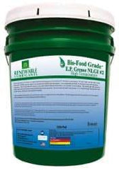 Renewable Lubricants - 35 Lb Pail Biobased Extreme Pressure Grease - White, Extreme Pressure, Food Grade & High Temperature, 590°F Max Temp, NLGIG 2, - Apex Tool & Supply