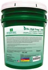 Renewable Lubricants - 35 Lb Pail Biobased Extreme Pressure Grease - Green, Extreme Pressure & High Temperature, 285°F Max Temp, NLGIG 2, - Apex Tool & Supply