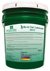 Renewable Lubricants - 5 Gal Pail, ISO 22, Air Tool Oil - -40°F to 420°, Series Bio-Air - Apex Tool & Supply