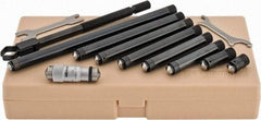 Mitutoyo - 1-1/2 to 12 Inch Range, Mechanical Inside Tubular Micrometer - 0.001 Inch Graduation, 0.00012+m+0.00004xR/20 Inch Accuracy - Apex Tool & Supply
