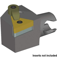 Kennametal - Left Hand Cut, Size KM25, TN..160408/TN..332 Insert Compatiblity, Modular Turning & Profiling Cutting Unit Head - 16mm Ctr to Cutting Edge, 30mm Head Length - Apex Tool & Supply