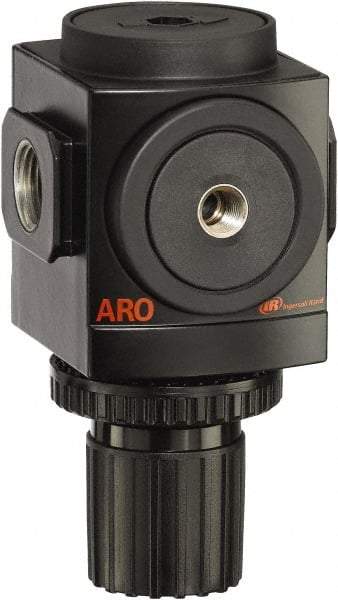 ARO/Ingersoll-Rand - 3/4 NPT Port, 210 CFM, Aluminum Standard Regulator - 0 to 140 psi Range, 250 Max psi Supply Pressure, 1/8" Gauge Port Thread, 3.15" Wide x 5.472" High - Apex Tool & Supply